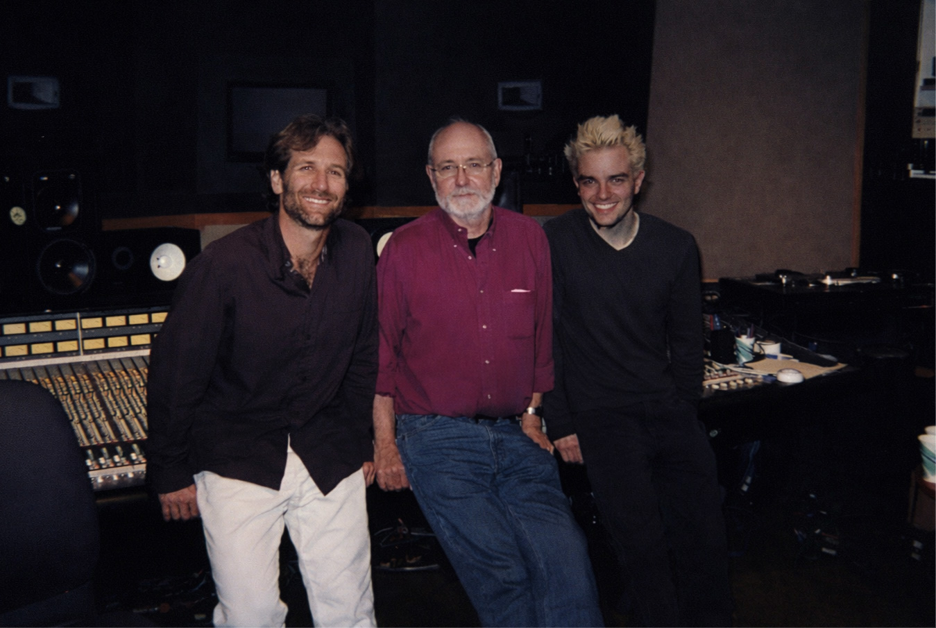 Ben with Andy Wallace at Soundtrack Studios, New York